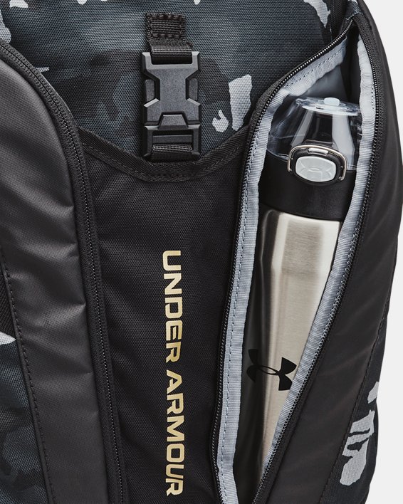 UA Hustle Pro Backpack, Black, pdpMainDesktop image number 3